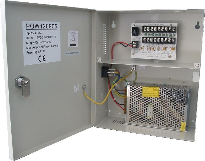 электропитание камеры cctv 12VDC 5A 100-240VAC 50-60Hz для переключенный