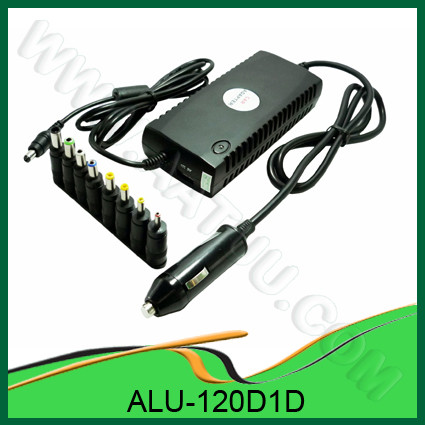 120Вт универсальный DC адаптер питания для использования автомобиля с 1 СИД, 1 порт USB, 8 выходных контактах ALU-120D1D