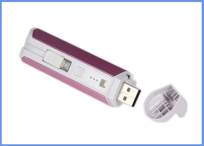 Миниый кабель USB Micro блока питания 2200mah USB портативной машинки встроенный, батарея 18650