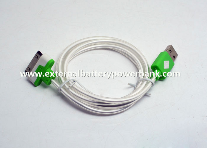 кабель передачи данных USB 100cm светя с зеленым светом для iPhone4/4S/iPad1/iPad2
