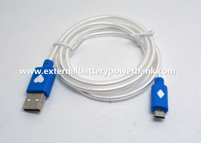 кабель передачи данных USB 1M микро- с голубым светом для телефонов андроида Samsung