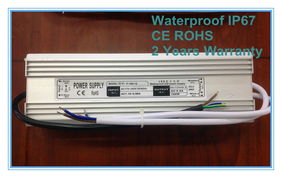 1500mA 100W IP68 делают AC водостотьким водителя СИД 220 вольтов, электропитание дисплея СИД 24V