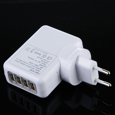 Переходника AC стены заряжателя перемещения USB 4 портов всеобщий для дома, Multi штепсельной вилки