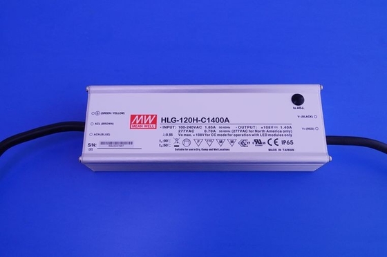 Электропитание СИД водоустойчивого водителя 120W Meanwell постоянн настоящее с алюминиевым случаем