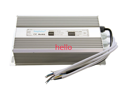 60Hz IP68 делают водителя водостотьким 150W 6.5A СИД с одновыходовым, водитель СИД 24v