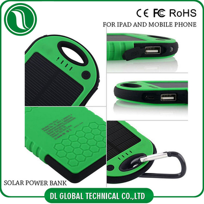 Ультра тонкий банк батареи солнечной силы банка силы 4000mah 5000mah портативный передвижной