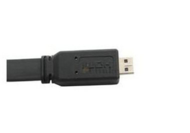 Чернота HDMI-HDMI кабеля переноса USB быстрого хода с высоким разрешением