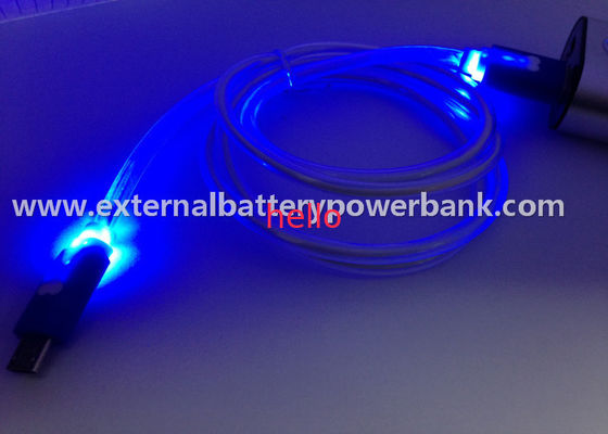 Зарядный кабель данным по передачи данных Cable/USB USB цветов света 4 СИД микро-