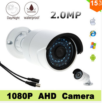 Камера CCTV датчика Cmos1080P AHD Сони IMX322, водоустойчивая камера пули обеспеченностью