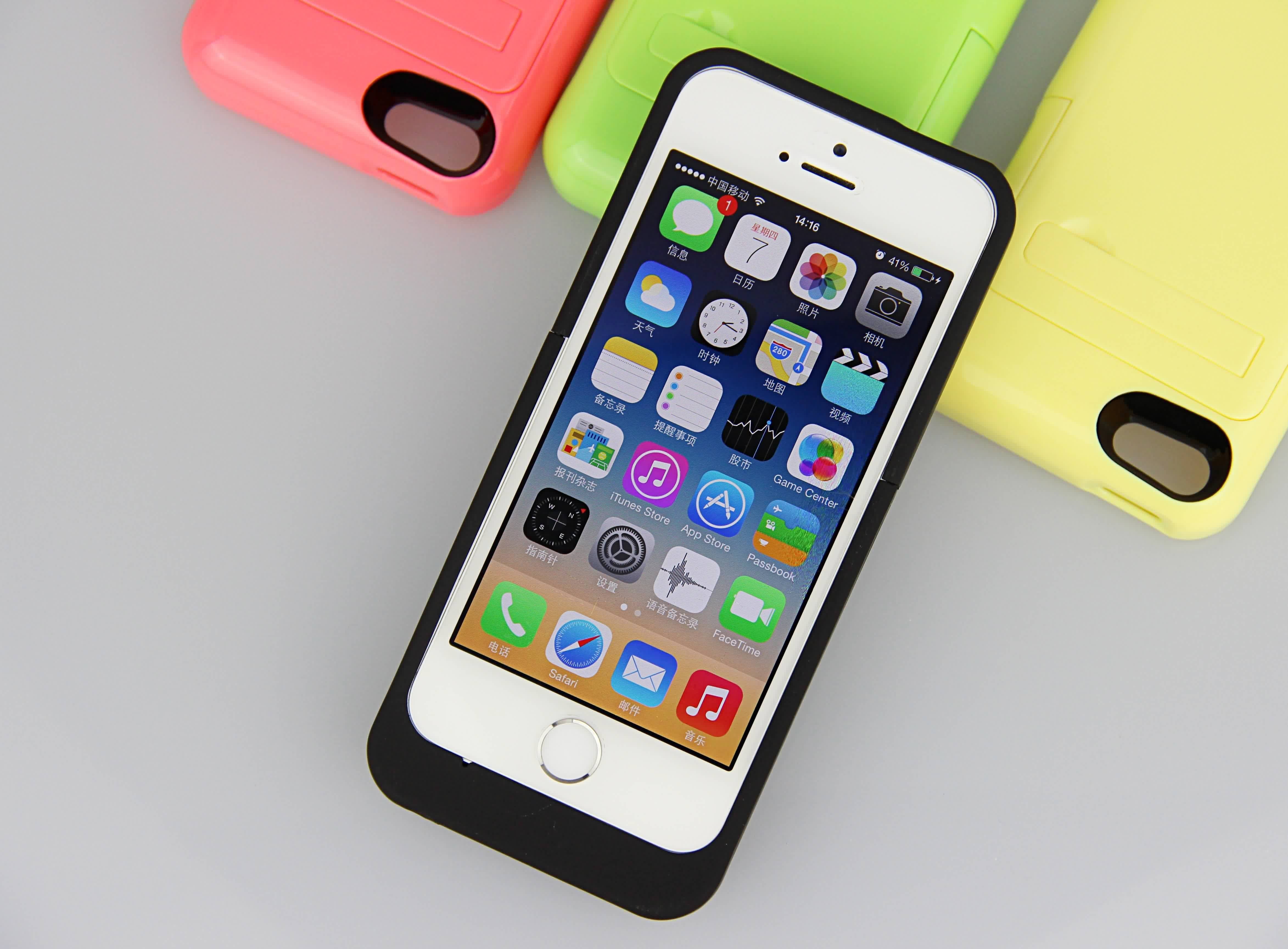 Блок питания батареи кожуха батареи 2200mAh iPhone Multi цвета тонкий на iPhone 5
