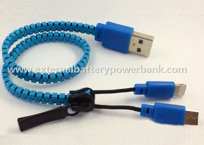 Zipper кабель передачи данных USB/2 в 1 зарядном кабеле USB для мобильного телефона