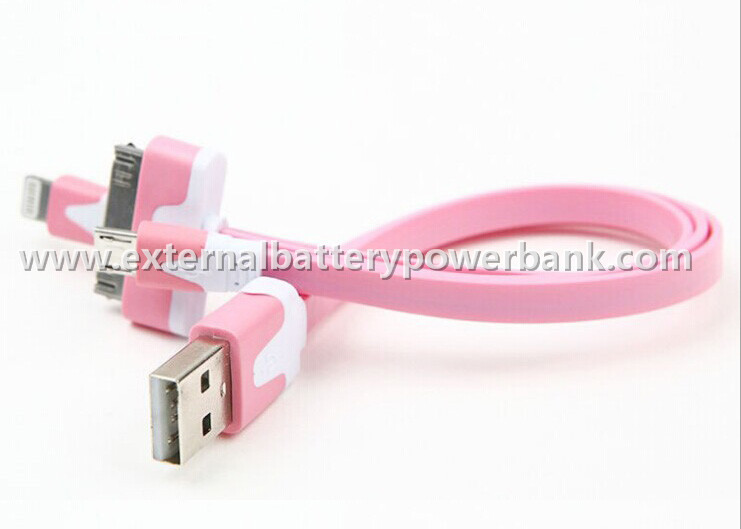 Цветастые 3 в 1 кабеле передачи данных USB кабеля USB для iphone/Samsung